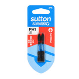 Order In - Sutton SupaTorq Screwdriver Bit PH1 x 100mm 2 Pack - S200H02E01