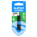 Order In - Sutton SupaTorq Screwdriver Bit Torx Security TS40 x 50mm 2 Pack Carded - S214H02B40