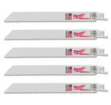 Milwaukee SAWZALL™ Thin Kerf Multi-Material 200 MM 8" 8/12TPI Blade 5 Pack - 48475093