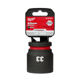 Order In - Milwaukee SHOCKWAVE™ Standard 6 Point Impact Socket 3/4" Drive 33 MM - 49666371