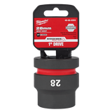 Order In - Milwaukee SHOCKWAVE™ Standard 6 Point Impact Socket 1" Drive 28 MM - 49666593