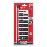 Order In - Milwaukee SHOCKWAVE™ SAE Deep 6 Point Impact Socket Set 3/8" Drive 8 Piece - 49667024