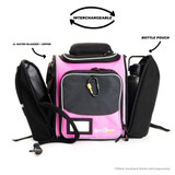 Order In - Rugged Xtremes Operator Insulated Mealprep Crib Backpack Pink With Hydration Bladder 2 Litre - RX05L706PK