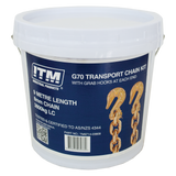 ITM G70 Transport Chain With Grab Hooks At Each End Lashing Capacity 3.8 Tonne Length 9M - TM9714-03809
