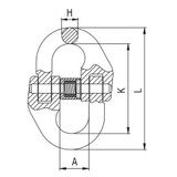 ITM G80 Components Component Connector Chain Size 10 MM - TM9804-04010