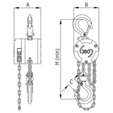 Order In - ITM Chain Block Aluminium 360 Degree Lift 500 Kg 3 Metre - TM9026-00503