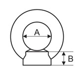 ITM Shouldered Eyenut M24 Thread DIN 582 1.8T - TM9242-01240
