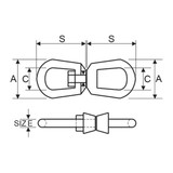 Order In - ITM Commercial Chain Swivel Galvanised 6 MM - TM9252-01060
