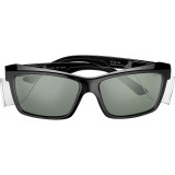 BOLLÉ SAFETY SPECS STKS 420  Black Gloss Frame Smoke Polarised PC Lens Anti Scratch - STK42N50A