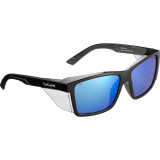 BOLLÉ SAFETY SPECS STKS 420 Black Gloss Frame Cobalt Mirror Polarised PC Lens Anti Scratch - STK42N51A