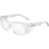 BOLLÉ SAFETY SPECS STKS 420 Crystal Frame Clear PLATINUM PC Lens Anti Sratch Anti Fog - STK42N11A