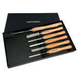 Order In - Carbatec Cryogenic M2 HSS Medium Woodturning Chisel Set 6 Piece - CT-WTC-6S-CRYO