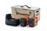 Order In - Husqvarna Battery Energy Kit Containing 2 x B750X 1 x C1800X 1 x Transport Box - 970699505