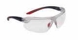 Order In - BOLLÉ SAFETY IRI-s DIOPTER Black/Red Temple AS/AF Clear Lens +2.0 - IRIDPSI2