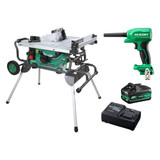 Hikoki 254mm Table Saw & Air Duster Combo - C10RJRAPMZ