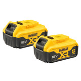 Dewalt 18V XR 5.0Ah Twin Battery Starter Kit - DCB184P2-XJ