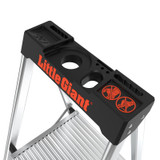 Order In - ULTRA 2-Step Model - 150kg Industrial Rated Aluminum Step Stool with Tool Tray - 11872-002