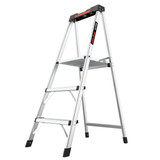 Order In - ULTRA 3-Step Model - 150kg Industrial Rated Aluminum Step Stool with Tool Tray - 11873-002