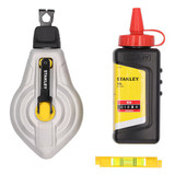 Order In - STANLEY FATMAX Aluminium 6:1 Chalk Reel KIT Red Chalk & Level 30 M - STHT47612-0