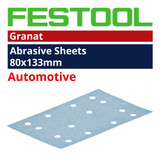 Festool 80mm x 133mm 'Granat' Abrasive Sheet Range  P150 - 100 Pack - 497121