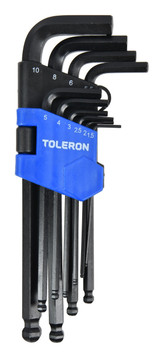 Toleron Hex Key Set Metric 10pc - TL90107