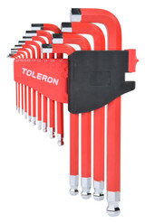 Toleron Ball End Hex Key Set Jumbo Imperial 14pc - TL90115