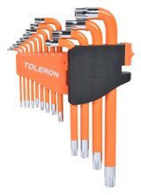Toleron Hex Key Set Torx-Tamper Jumbo With Hole 13pc - TL90129