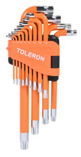 Toleron Hex Key Set Torx-Tamper Jumbo With Hole 13pc - TL90129