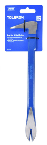 Toleron 250mm Pry Bar & Nail Puller - TL90201