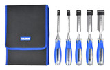 Toleron Wood Chisel Full Tang Through Blade 5 Piece Set 10mm, 13mm,19mm, 25mm & 32mm - TL90507