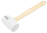 Toleron 16Oz/450G White Rubber Mallet Wooden Handle - TL90833