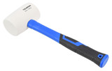 Toleron 16oz/450g Rubber Mallet  White Head Fibreglass Handle - TL90839