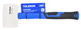 Toleron 16oz/450g Rubber Mallet  White Head Fibreglass Handle - TL90839