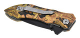 Toleron 90mm Camo Folding Knife Stainless Steel Blade  - TL91105
