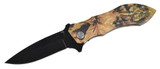 Toleron 90mm Camo Folding Knife Stainless Steel Blade  - TL91105