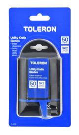Toleron Utility Knife Blade Set SK2 Steel /Dispenser 50 Piece - TL91115