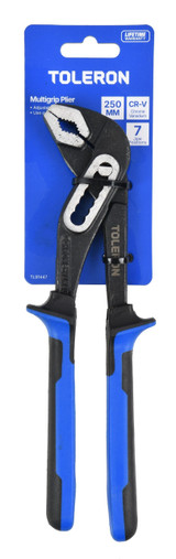 Toleron 250mm Multigrip Pliers 7 Jaw Positions - TL91447