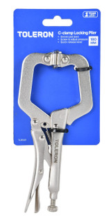 Toleron 150mm Locking Plier C Clamp With Pad - TL91501