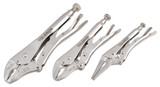 Toleron Locking Pliers 165mm,180mm & 225mm 3pc Set - TL91515