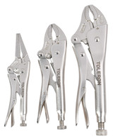 Toleron Locking Pliers 165mm,180mm & 225mm 3pc Set - TL91515