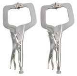 Toleron 280mm Locking Plier C Clamp 2pc Set - TL91517