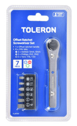 Toleron Offset Ratchet Screwdriver Set 7pc - TL91701