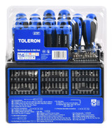 Toleron Screwdriver & Bit Set 114pc - TL91705
