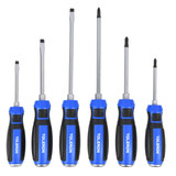 Toleron Go-Thru Screwdriver Set Phillips/Slotted 6pc - TL91707