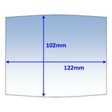 Weldclass Lens-Clear 122x102mm Mach2/Wia.Blu Outer - P7-CLM2/10