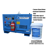 Order In - Peerless  CHARGER-55 Mine Spec Yanmar Diesel Engine Rotary Screw Air Compressor    - CHARGER55-MSPEC