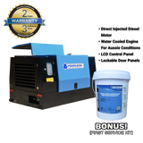 Order In - Peerless  P250D Diesel Base Mount Rotary Screw Air Compressor - P250D