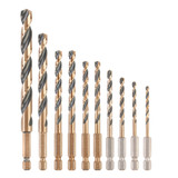 DewaltBlack & Gold  Hex Drill Bit Set 10 Piece - DT20620-QZ
