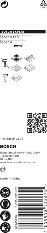 Order In - Bosch Expert Drill Bit Multi Construction 6 x 60 x 100 MM HEX-9 - 2608902256