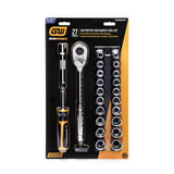 Order In - GEARWRENCH Mechanics Hand Tool Set 1/2" Drive 12 Point SAE/Metric 27 Piece - GWXSCBMTS12